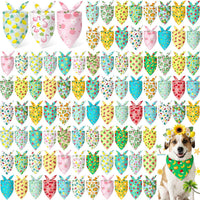 Abbylike 100 Pcs Fall Thanksgiving Dog Bandanas Bulk - Summer / 25.6 x 17.7 x 17.7 Inch