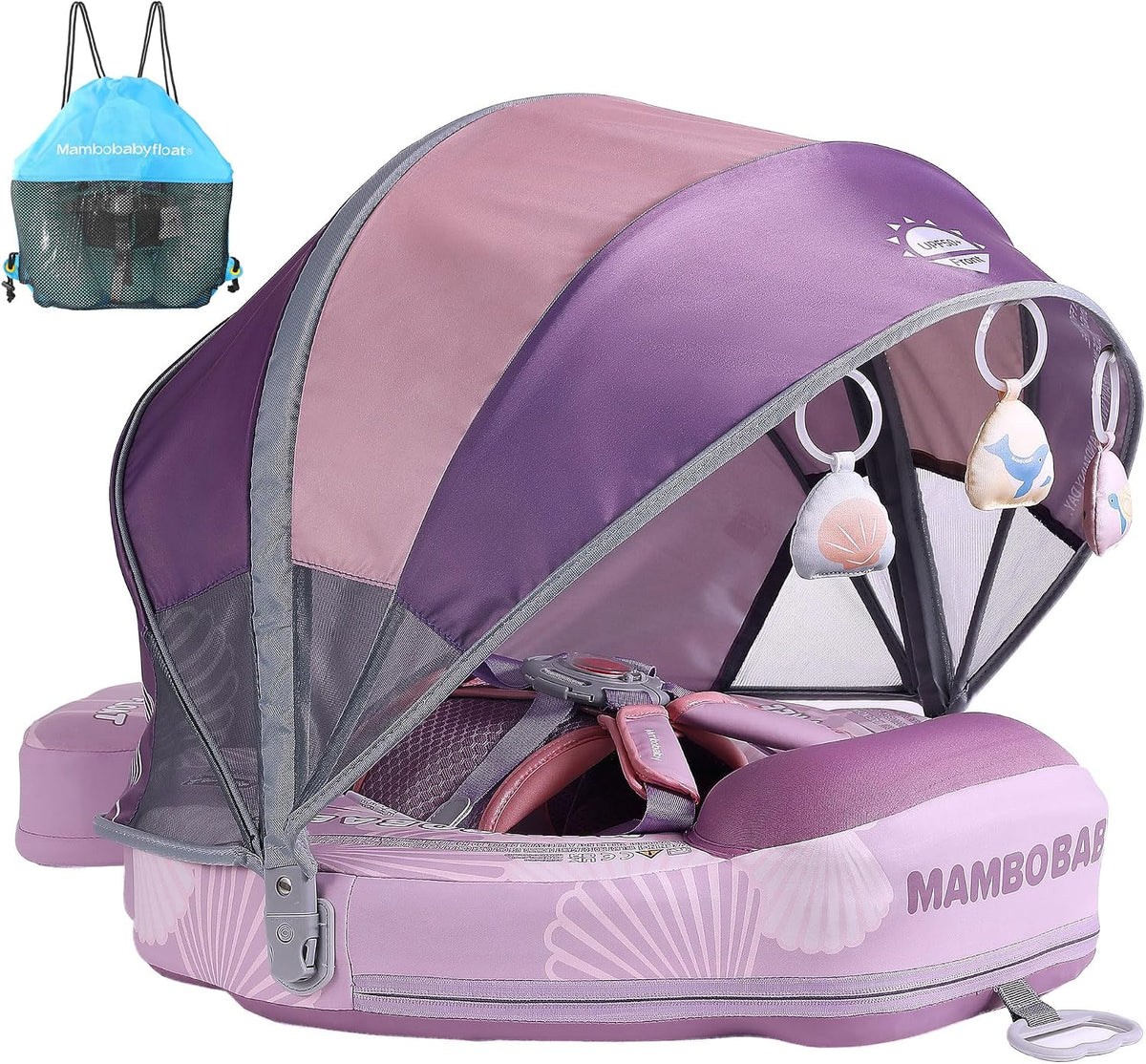 Mambobaby Float with Canopy & Tail - Purple (Shell)