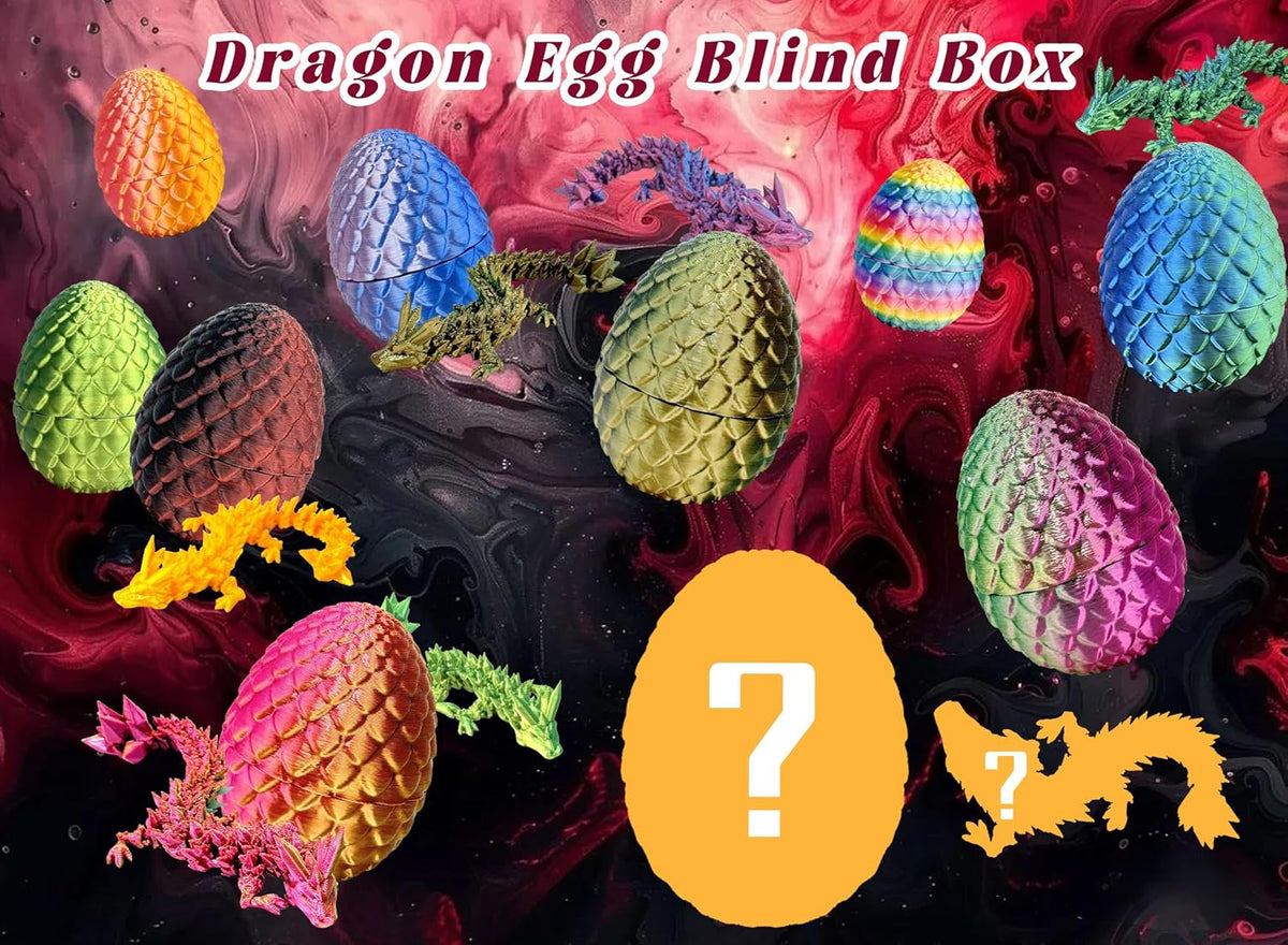 24 3D printed articulated dragon figures in assorted colors - view 6