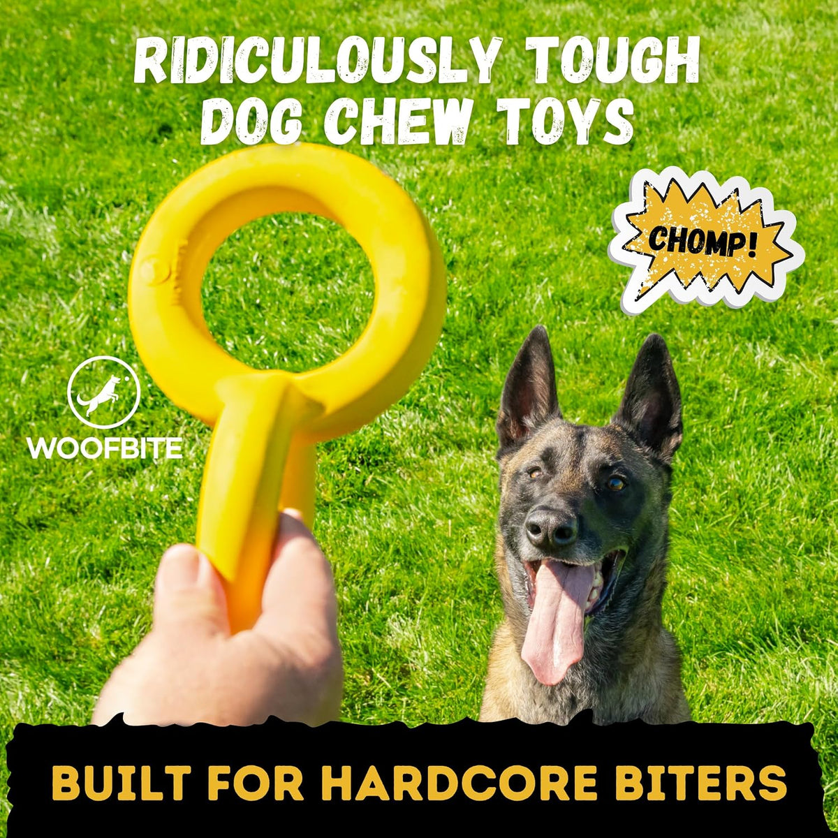 Tug Rings, Indestructible Dog Toy for Aggressive Chewers - image 2