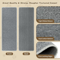 FHTONGE 71x15.8" Thickened Cat Wall Climbing Carpet with 16 Fixed - Highclass Grey / 39.4x15.8"(100x40cm) - image 2
