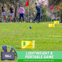 GoSports Yard Links backyard golf game with buckets, flags and oversized balls - view 8