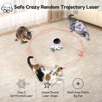 ORSDA Cat Laser Toy, 2-in-1 Interactive Automatic Motion Activated Moving 8 Holes Whack A Mole - Robin Egg Blue (1 Count) - image 3