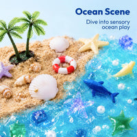 JOVA Klever Kits Construction Sensory Bin for kids Glow - Ocean - image 2
