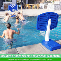 GoSports Splash Hoop 2-in-1 Full Court Pool Basketball & Volleyball - image 3