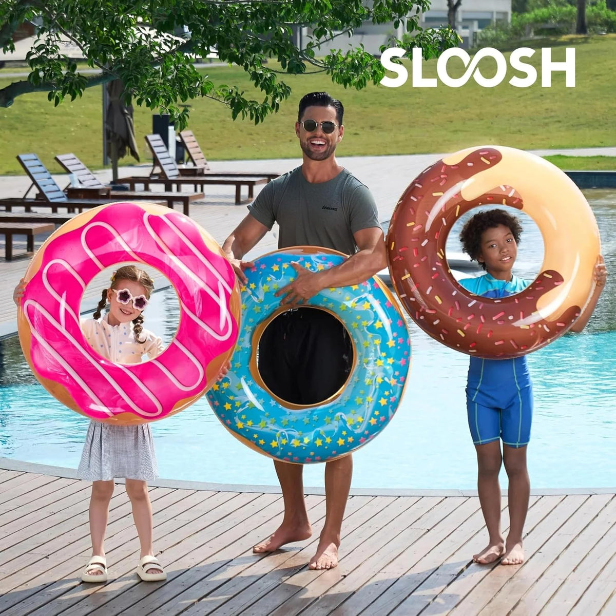JOYIN Donut Pool Float 32” - Donut - image 4