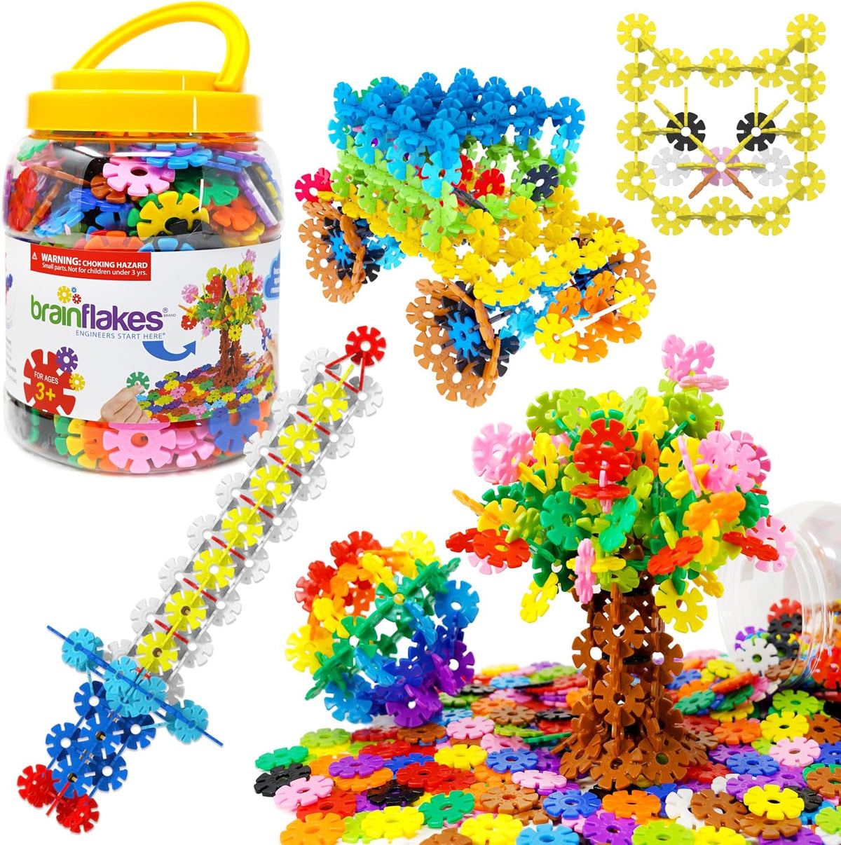 Brain Flakes 500 Piece Set, Ages 3+