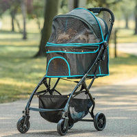 Carlson Pet Products Stroller - Black with Blue Details - image 4