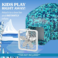 W&O Space Explorer Inflatable Fort with Lights & Sound - Arctic Camo - image 2