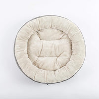 Love's cabin Round Donut Cat and Dog Cushion Bed, 20in Bed for Cats or Small Dogs, Anti-Slip & Water-Resistant Bottom, Super Soft Durable Fabric Pet Beds, Washable Luxury Cat & Dog Bed Gray