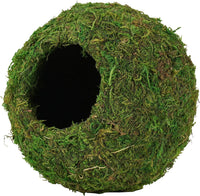 USMOLA Mossy Caves, Artificial Green Moss Caves Hide for Pet Reptile Frogs and Snakes, Terrarium - 6" - Woodland Green