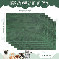 SmoothNovelty 5 Pcs Waterproof Guinea Pig Cage Liner - Dark Green / 18" X 24" / Classic - image 2