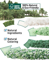 BUCATSTATE Hamster Bedding 15L, 99% Dust-Free Paper Bedding - Green / 70L - image 3