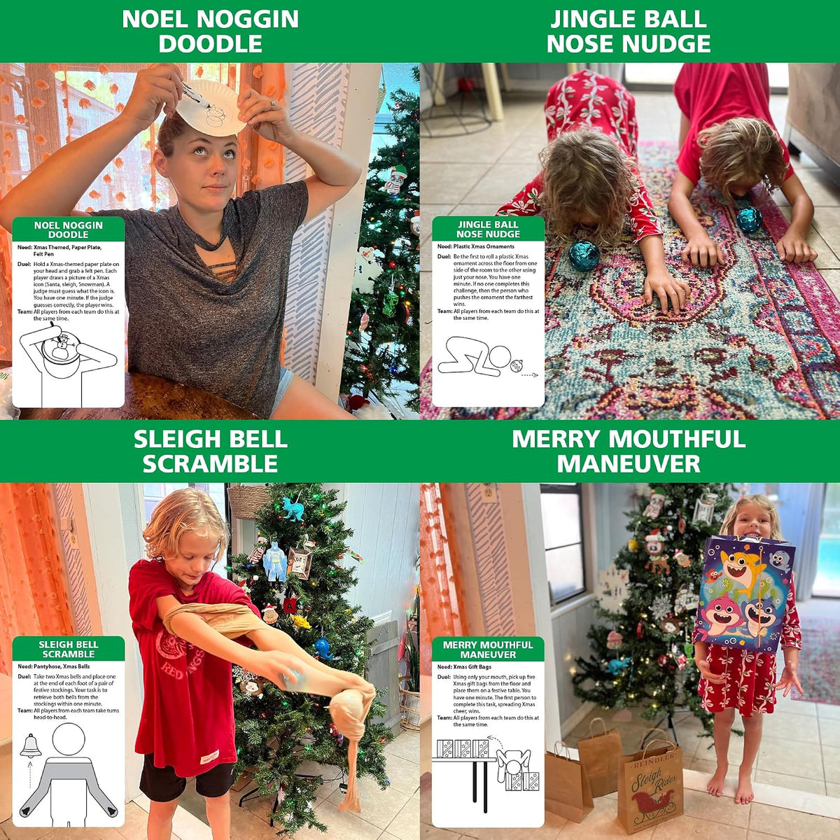 Funwares Minute of Fun Christmas Edition card game with 218 holiday challenges - view 5