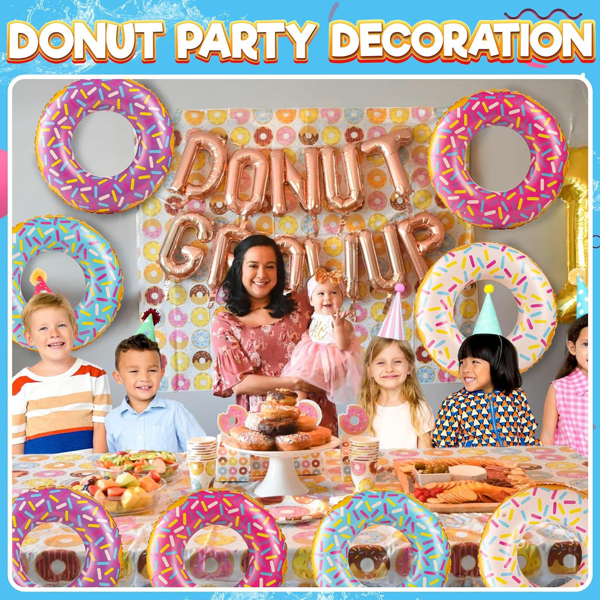 24-Inch Inflatable Donut Pool Floats Bulk Swim Rings for Kids – Fun for Kids & Family - image 4