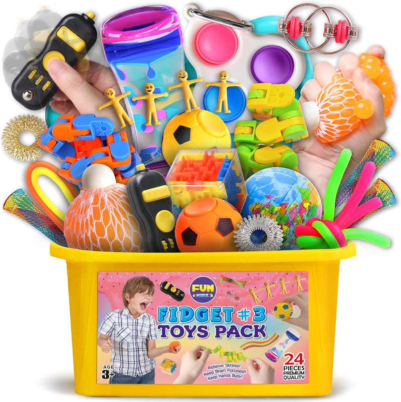 Gift Fidget Box Toys Pack for Kids 3-12