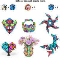 TOSY Magnet Pyramid Glow - 1 Cube Transforms into 1 Billion Shapes, 12 Pieces, 243 Magnets - Stone (Set of 1) - image 2