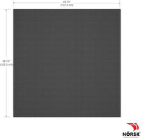 Norsk Multi-Purpose Reversible Floor Mats - EVA Interlocking Foam Tiles (Gray/Black 36 Tiles - 144 sq. Ft. 1/2" Thick)