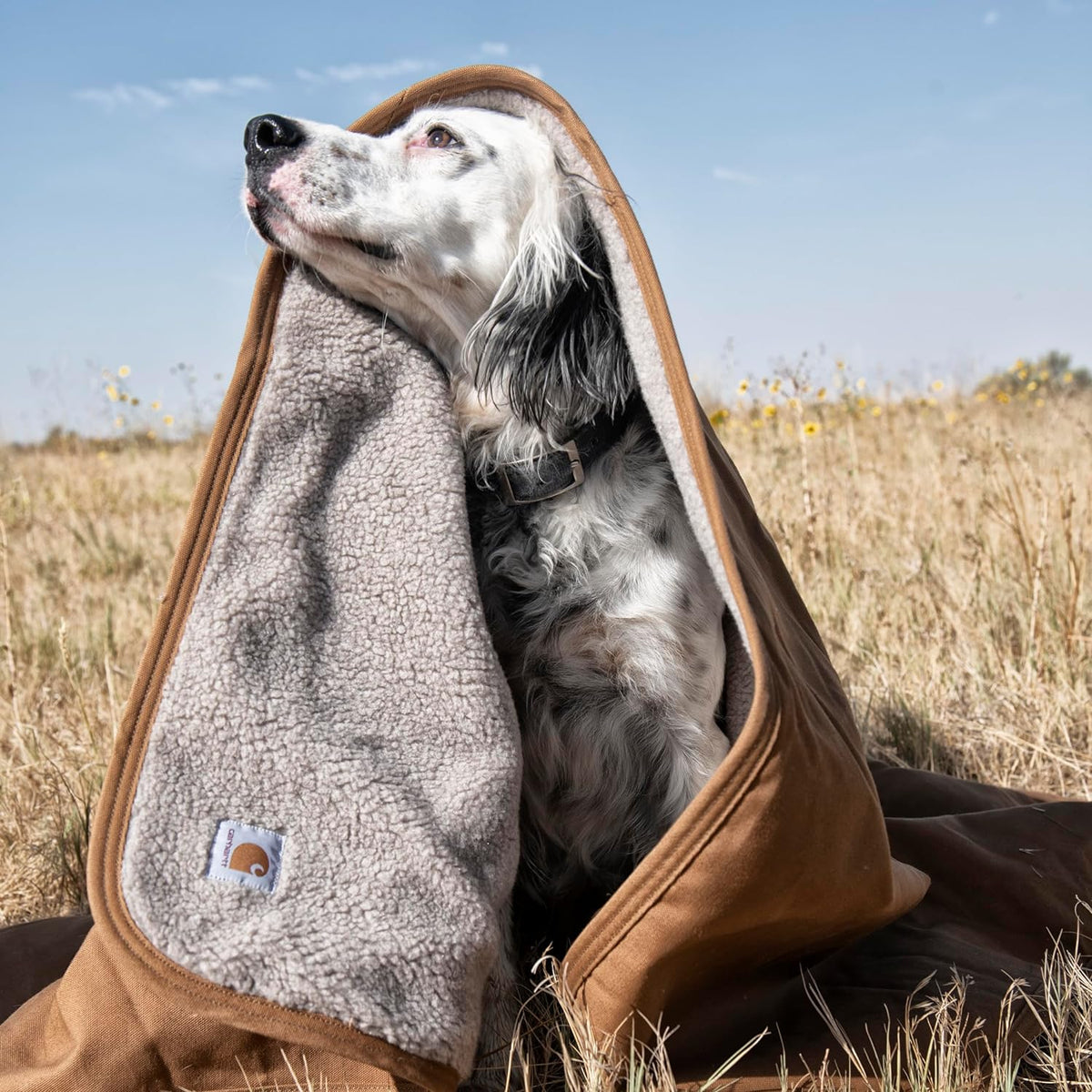 Carhartt Firm Duck Sherpa-Lined Dog Throw Carhartt Brown – Essentials for Dogs - One Size - image 2