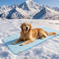 Waterproof Cooling Mat for Large Dogs 28x41 - Light Blue / 28x83