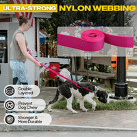 Fida Heavy Duty Dog Leash for Medium Large Dogs - 10 Feet (Pack of 1) / Rose - image 3