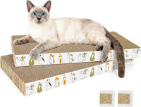 PatiencET Cat Scratch Pad with Box - Flat - 2 Pack