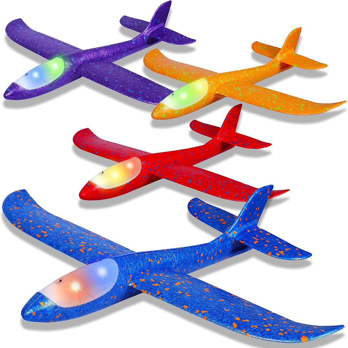 2 Pack LED Light Airplane - Colourful