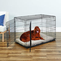 New World by Midwest 42-Inch Single Door Crate, for Large Breeds - Double Door - Black / Large (42"L) - image 2