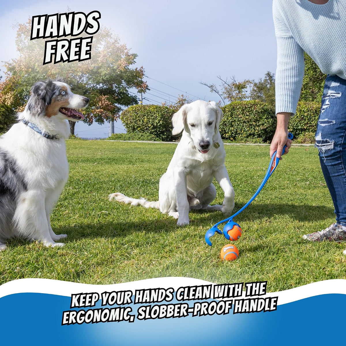 Chuckit! EcoFetch Dog Ball Launcher 18" with Medium 2.5" Ball - The Duo - image 4