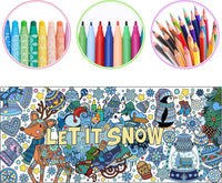Dvbonike Jumbo Mandala Coloring Poster Giant Flower DIY Drawing Paper - Winter - image 3