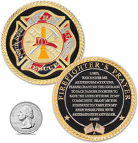 Military Gift Shop Air Force Armed Forces Prayer Coin - Fire - image 2