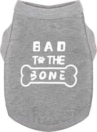 Discover Cozy Cotton Canine Wear: Soft, Lightweight - L-(15~23lb) | Chest(~20") / Grey-Bad bone