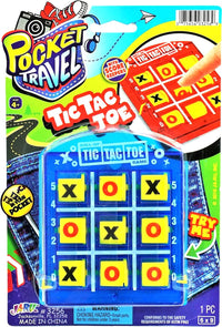 JA-RU Portable Tic Tac Toe Mini Board Game 3256-1p – Fun for Kids & Family - 1 Pack / Tic Tac Toe