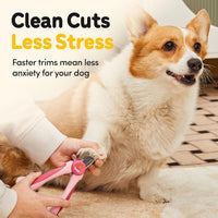 LED Dog Nail Clippers with Light, Pet Nail Trimmer – Essentials for Dogs - Pink / Large - image 4