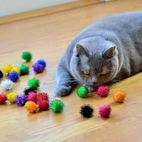 Youngever 30 Pack Sparkle Balls, Interactive Cat & Kitten Toys - image 3