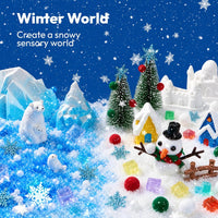 JOVA Klever Kits Construction Sensory Bin for kids Glow - Snow - image 2