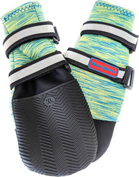 All Weather Neoprene Paw Protector Dog Boots with Reflective Straps - Turquoise / XL