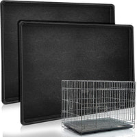 2 Pcs Dog Crate Tray 42" Replacement, Plastic Bottom Pan – Essentials for Dogs - 30"