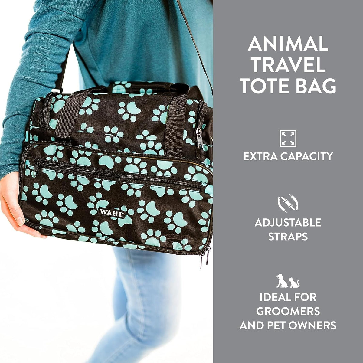 WAHL Professional Animal Travel Tote Bag with Zipper, Travel Bag - image 4