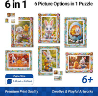 TOSY Picture Cube Enchanted Holiday 6-in-1 magnetic picture puzzle in frame - view 14