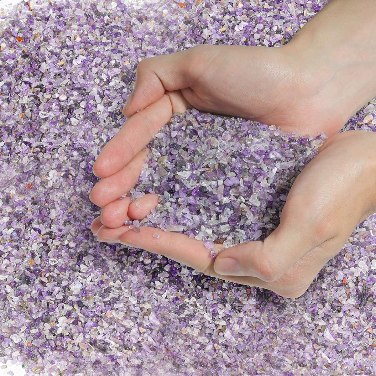 T4U Crystal Rocks for Aquarium - 1 LB / #1 - Amethyst