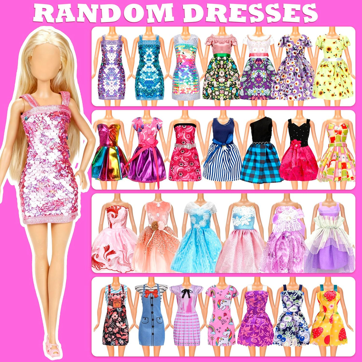 138 Pcs Doll Clothes and Accessories - image 3
