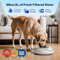 Filtered Portable Dog Water Dispenser - Barkwood Beige / Maxi (68 oz / 2L) / Water Dispensers - image 2