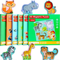 Magnetic Puzzles for Kids Ages 3-5 - Animal
