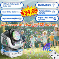 Upgraded Bubble Machine Outdoor Toys for Kids & Wedding Party – Fun for Kids & Family - Black - image 2