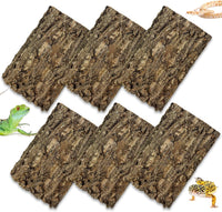 10PCS Cork Tile Background Bark 7.9”Lx7.9”W Reptile Tank Background - 6PCS - 11.8” x 7.9”