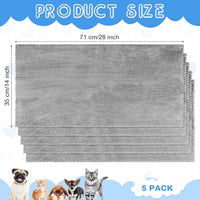 SmoothNovelty 5 Pcs Waterproof Guinea Pig Cage Liner - Gray / 14" X 28" / Classic - image 2