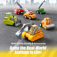 JOYIN 18 Pcs Pull Back City Cars and Trucks Toy Vehicles Set - Classic Cars Set - image 3