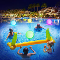FLAMDYNO 12-Inch Light Up Pool Toys, LED Beach Balls for Kids 3+ – Fun for Kids & Family - 8-Ball Set - image 3
