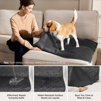 Bedsure Waterproof Couch Cover for Sofa and Dogs Quick Drying - 82x102 inch / Charcoal - image 3